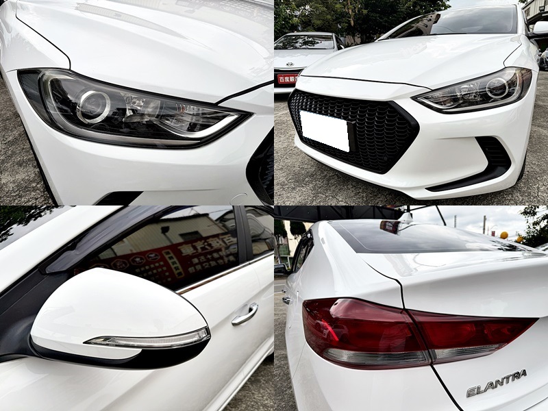 2017 Hyundai Elantra 白 中古車實車細節 15｜百度汽車