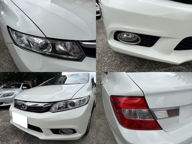 2012 Honda Civic K14 白 中古車實車細節 13｜百度汽車