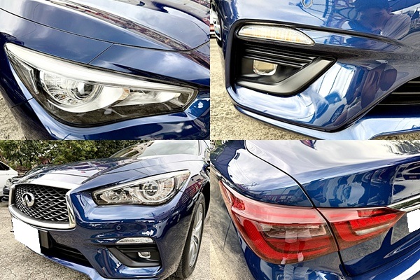 2018 INFINITI Q50 藍 中古車實車細節 15｜百度汽車