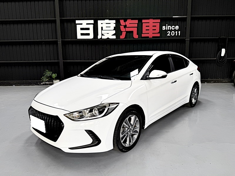 2017 Hyundai Elantra 白 中古車外觀封面｜百度汽車